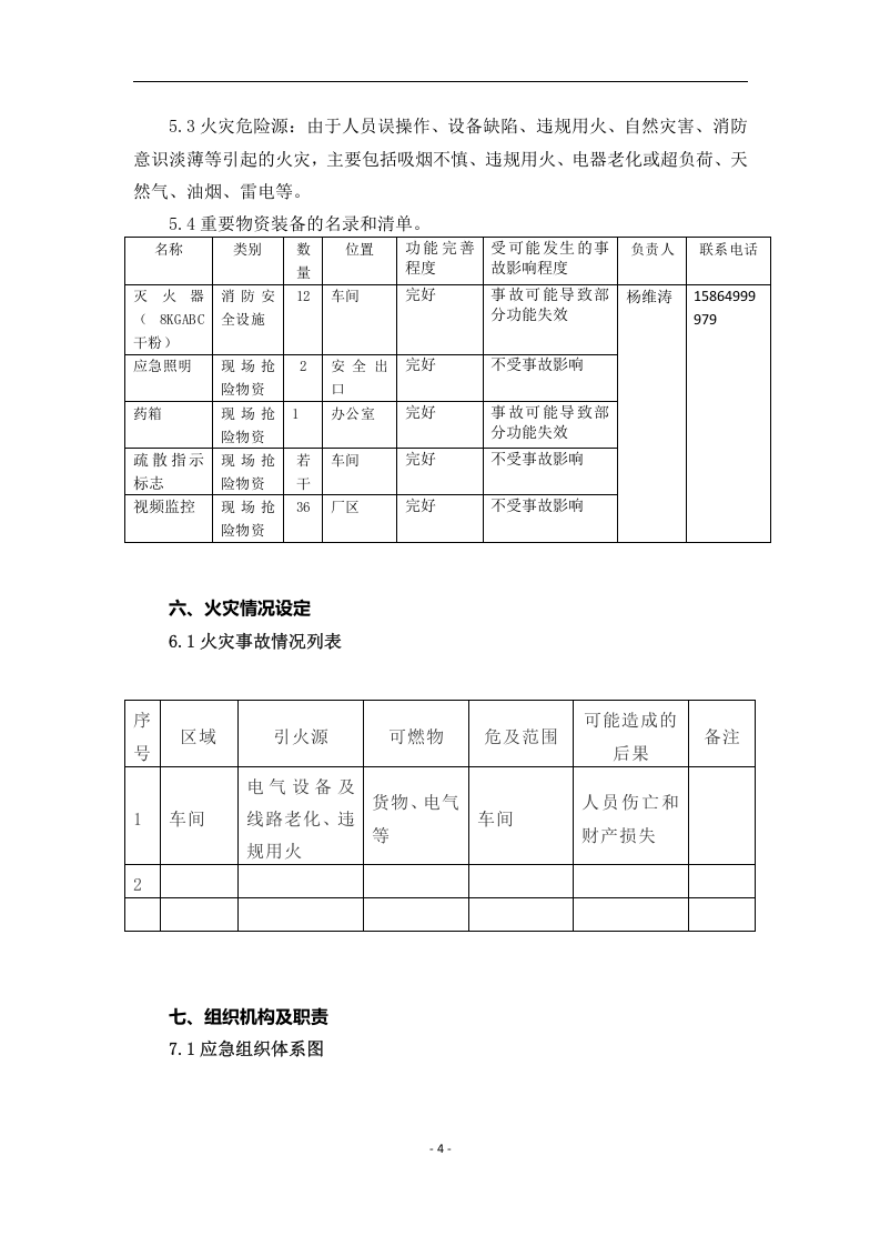灭火和应急疏散预案(1) 第4页