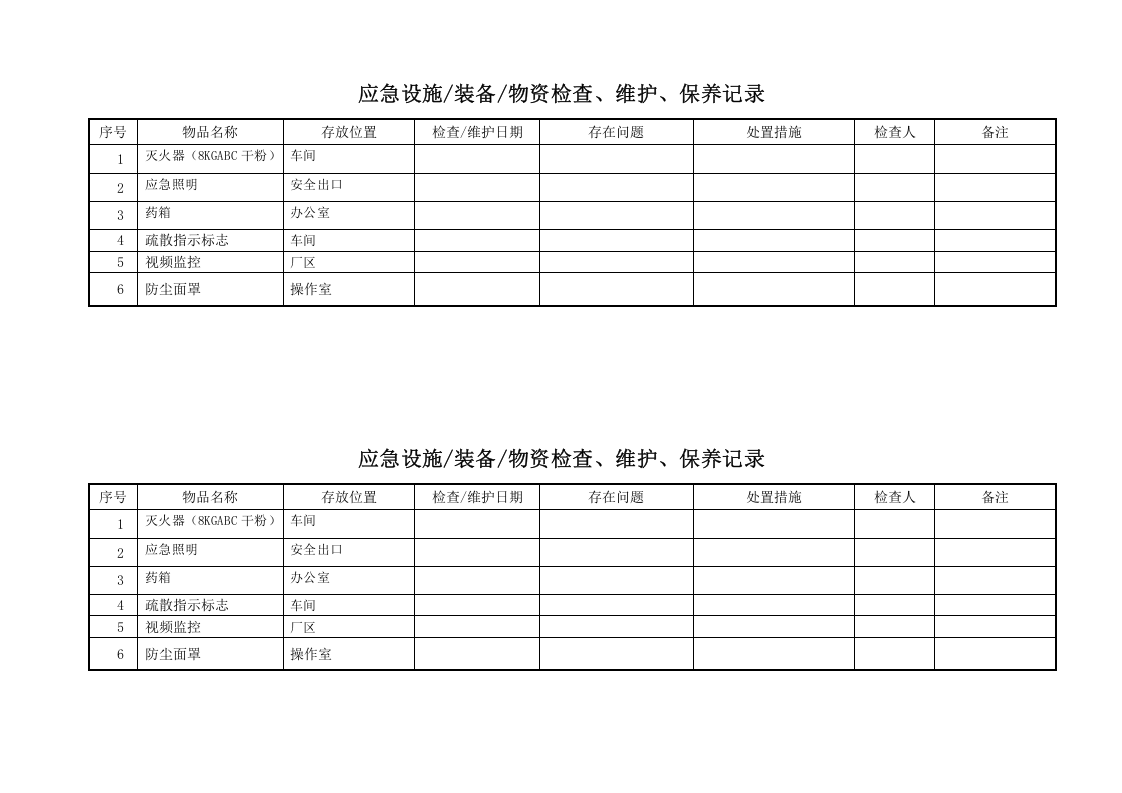 3.应急设施维护保养 第6页