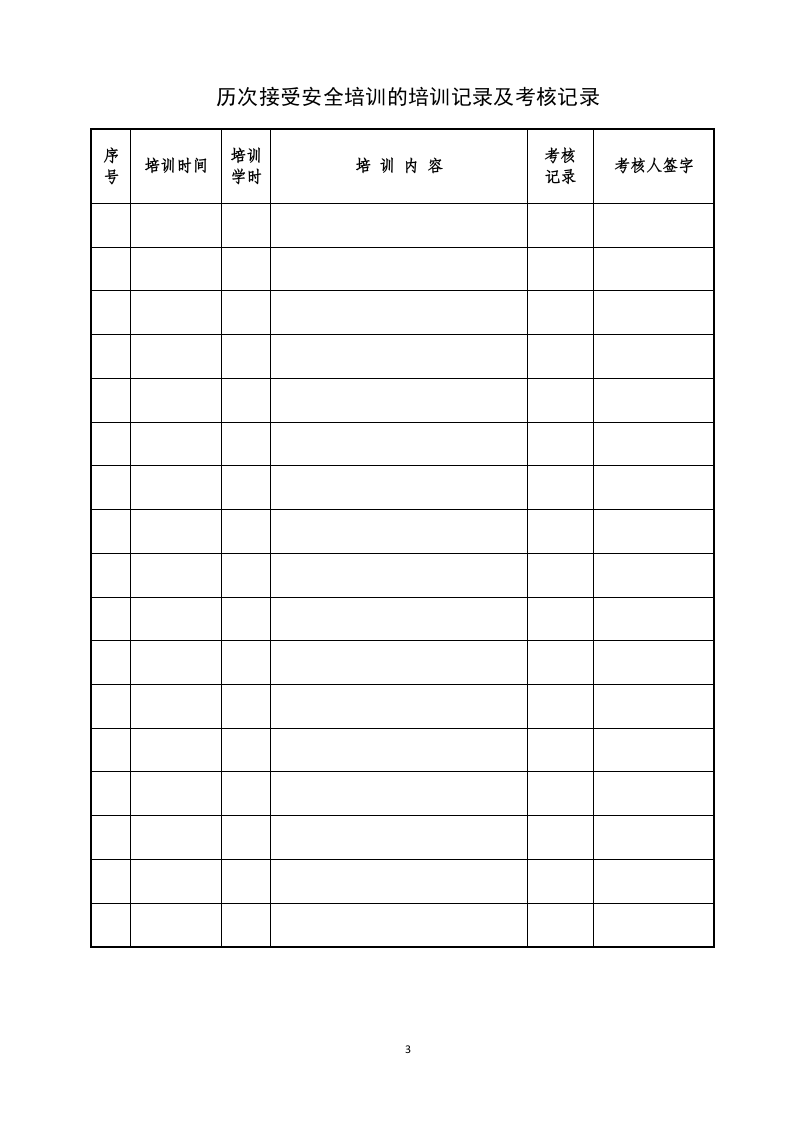 企业职工安全教育培训档案（2021.12.29模板） 第4页