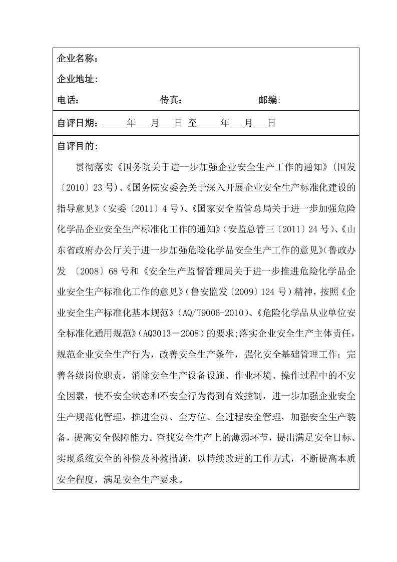 加油站自评报告 第3页