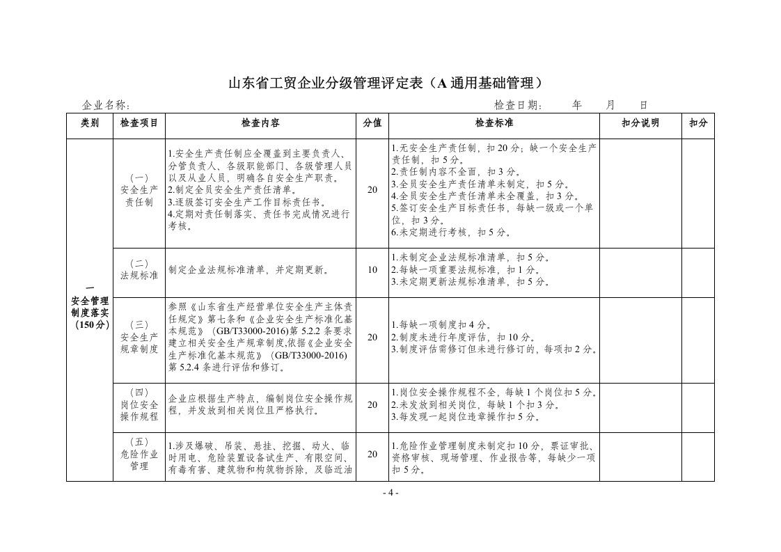4-轻工企业安全生产诊断分类分级指导标准 第4页