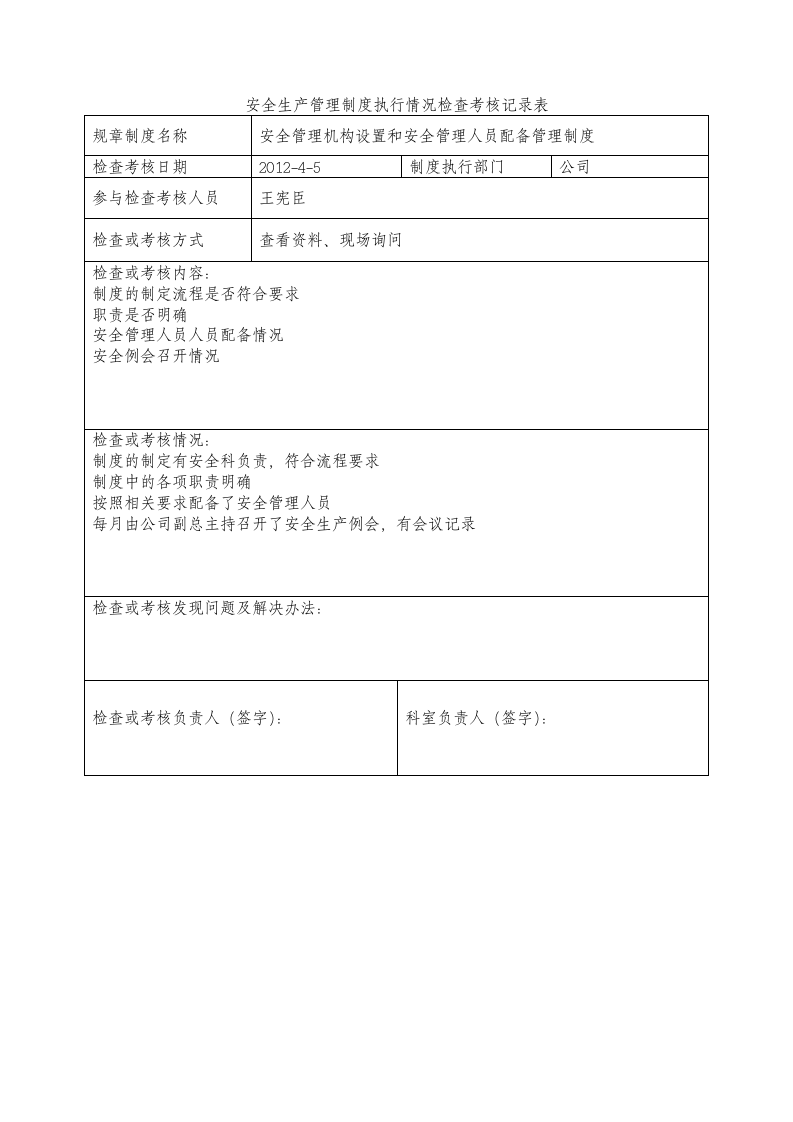 管理制度执行检查记录表（参考）.doc 第2页