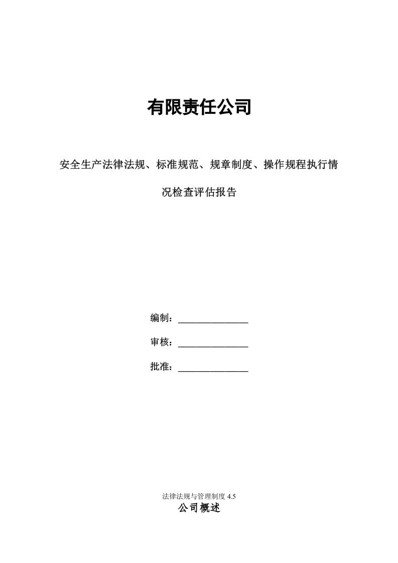 安全生产法律法规规章制度执行情况检查评估报告.doc 第1页