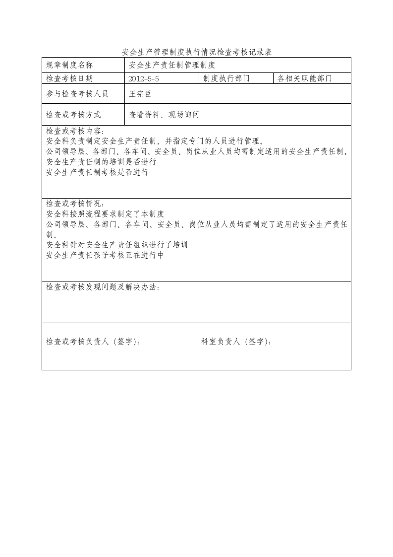 管理制度执行检查记录表（参考）.doc 第3页