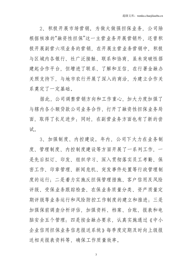 年度担保公司工作总结.doc 第3页