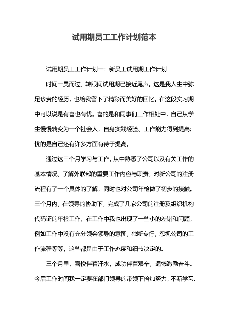 试用期员工工作计划范本.docx.docx 第1页