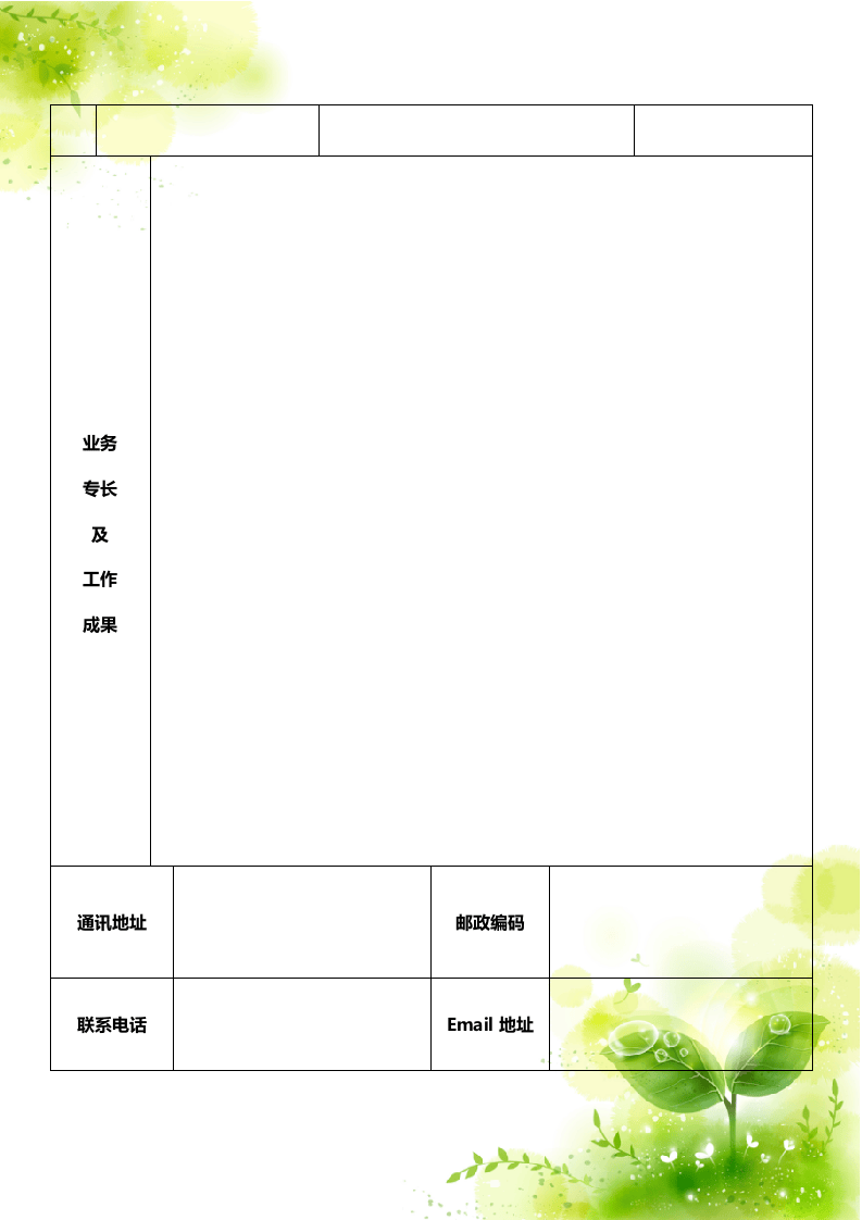 空白标准表格两页05.doc 第2页