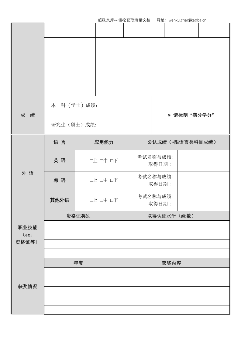 空白标准表格四页04.doc 第3页