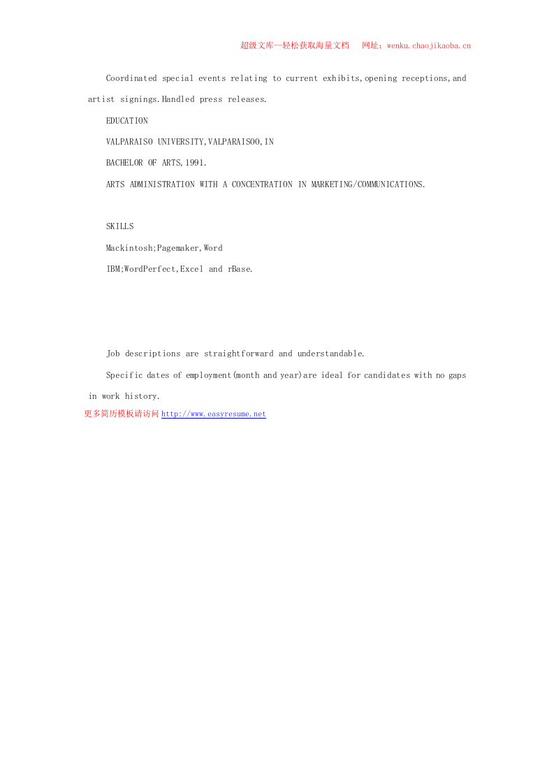 英文简历模板 (31).doc 第2页