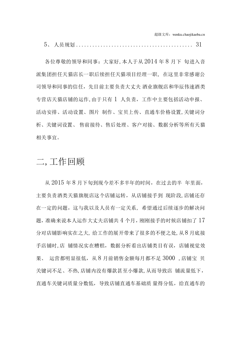 天猫淘宝电子商务运营述职报告.docx 第3页