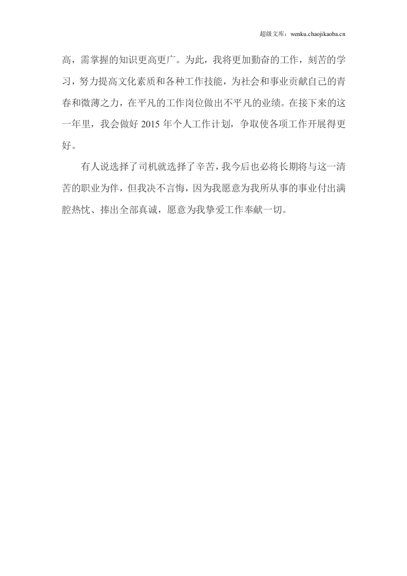 司机个人工作总结.doc 第3页