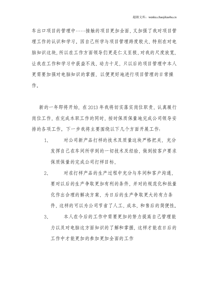 项目经理个人年终工作总结报告.doc 第2页