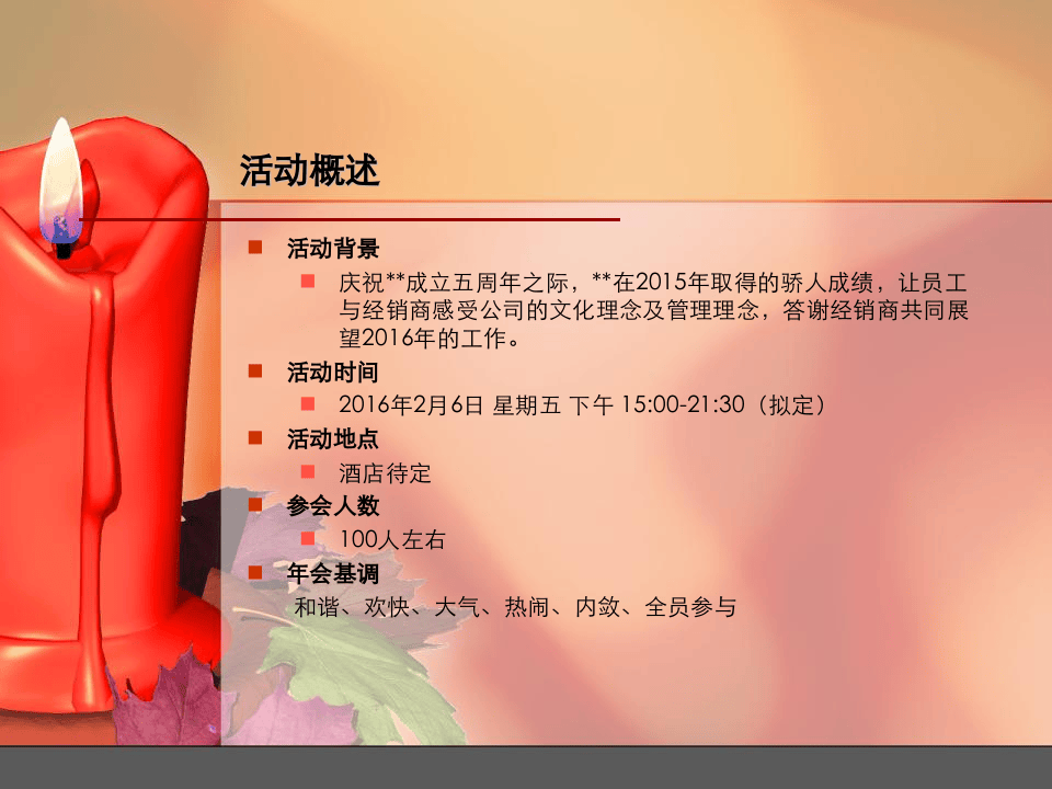 2016公司年会策划方案.ppt 第3页