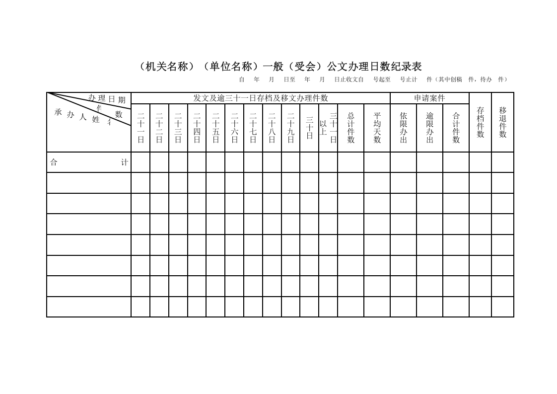 公文办理日数记录表.docx 第2页