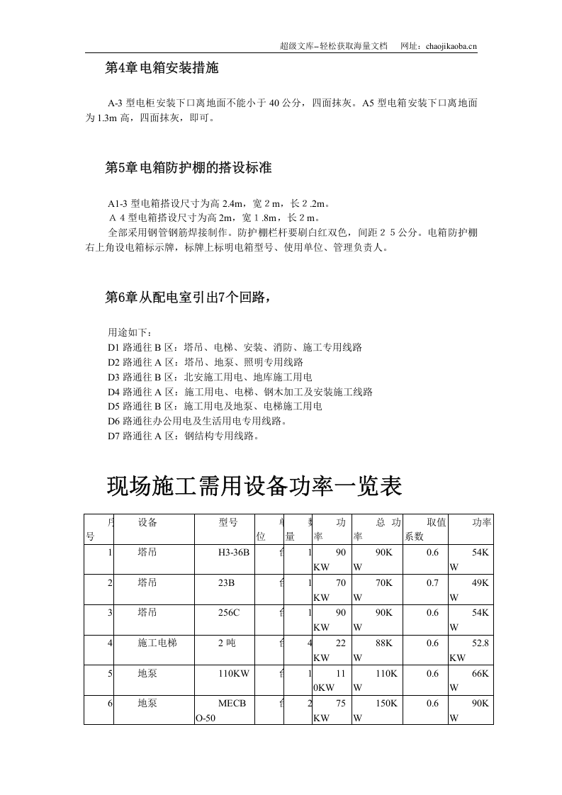 北京SOHO临电施工组织设计.doc 第3页