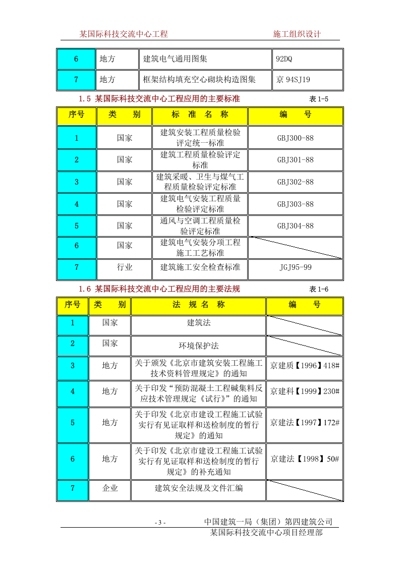 北京某国际科技交流中心大厦施工组织设计.DOC 第3页
