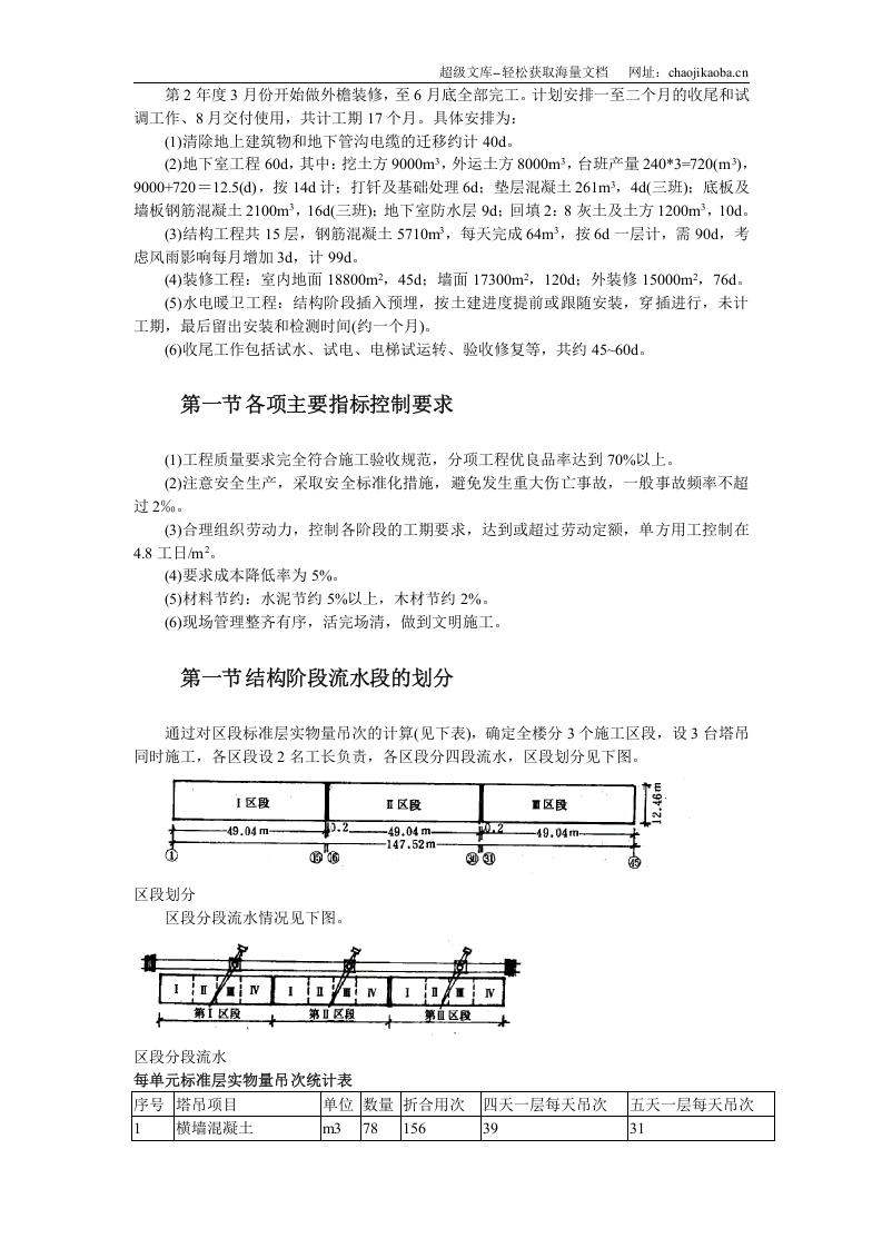 大模板内浇外板高层住宅楼工程施工组织设计.doc 第3页