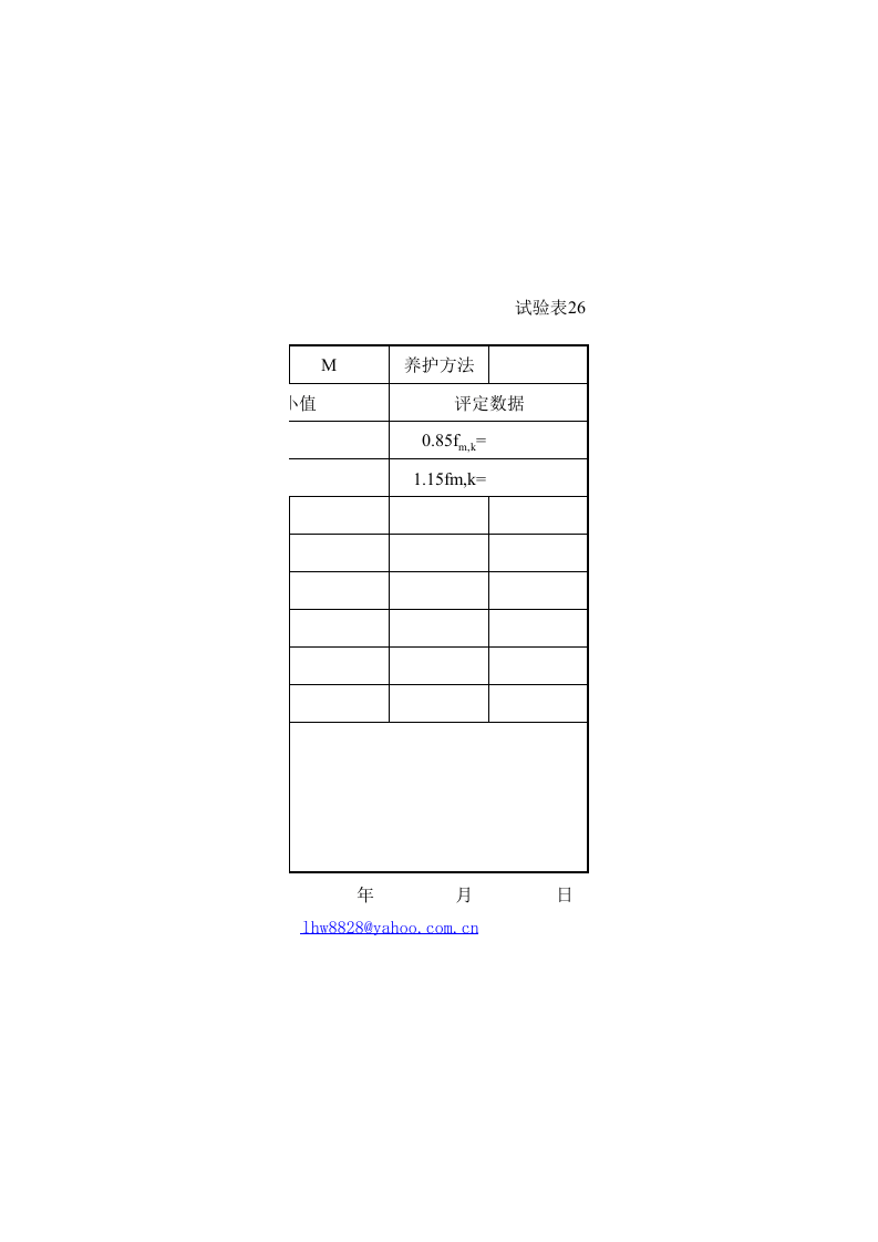 砂浆评定表格.xls 第2页