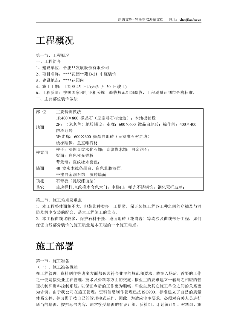 某会所内装修工程施工组织设计.doc 第3页