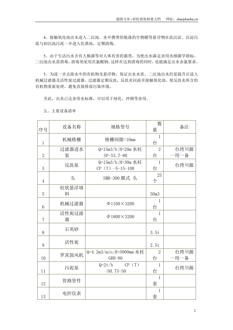 某生活小区生活污水治理方案.doc 第2页