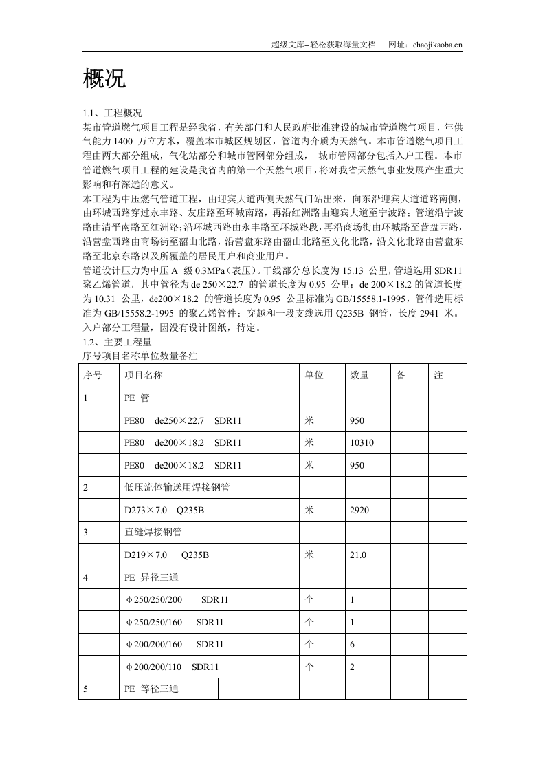 某市燃气工程施工组织设计.doc 第2页