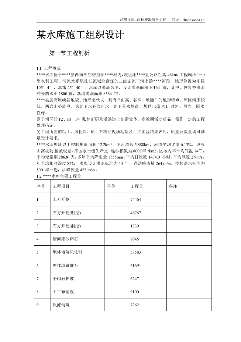 某水库施工组织设计.doc 第2页