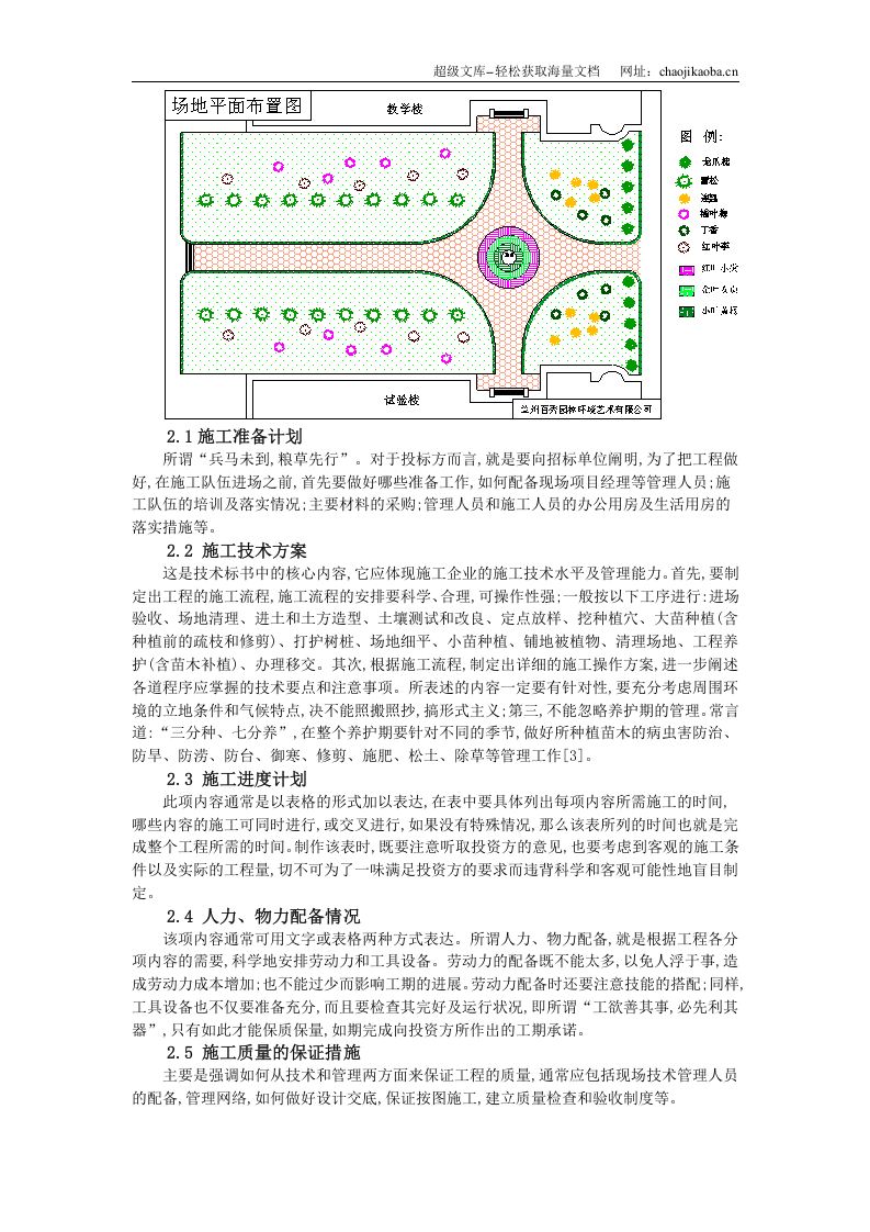 兰州大学榆中分校区院士路绿化施工方案.doc 第2页
