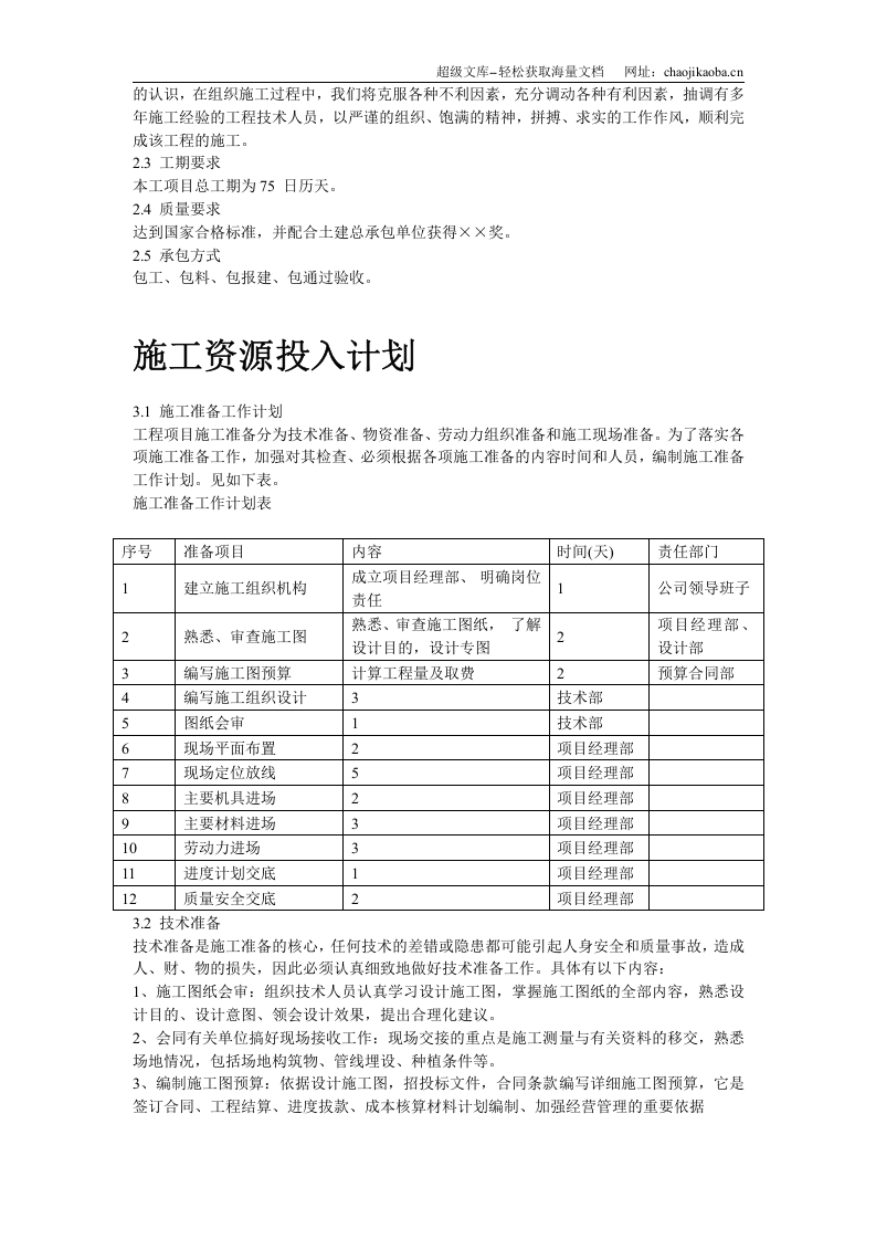 某信息大厦室外环境工程施组设计.doc 第3页