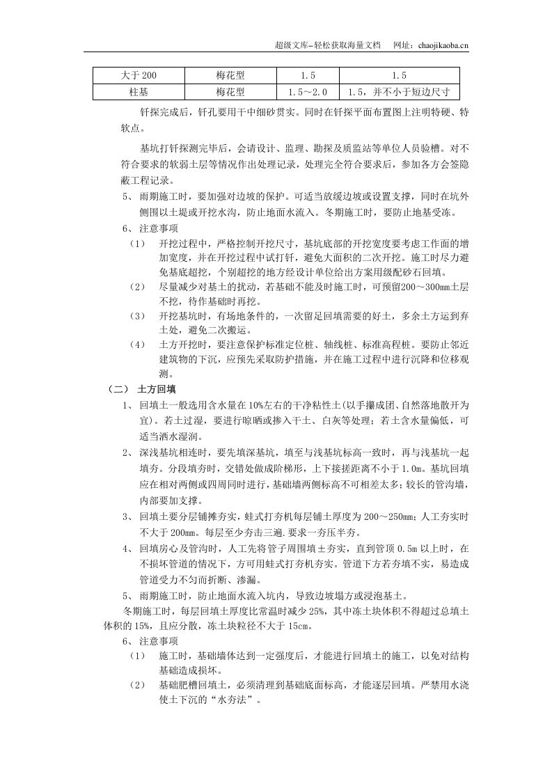 土方开挖和回填工程.doc 第3页