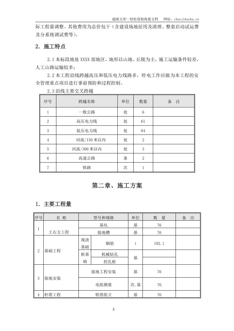 莆美~东山220kV输变电线路工程施工组织设计.doc 第3页
