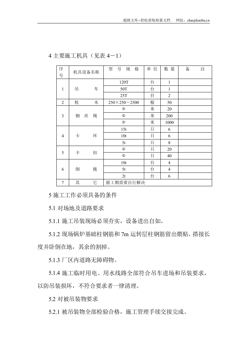 山东联盟化工75th循环流化床锅炉大件吊装方案.doc 第3页