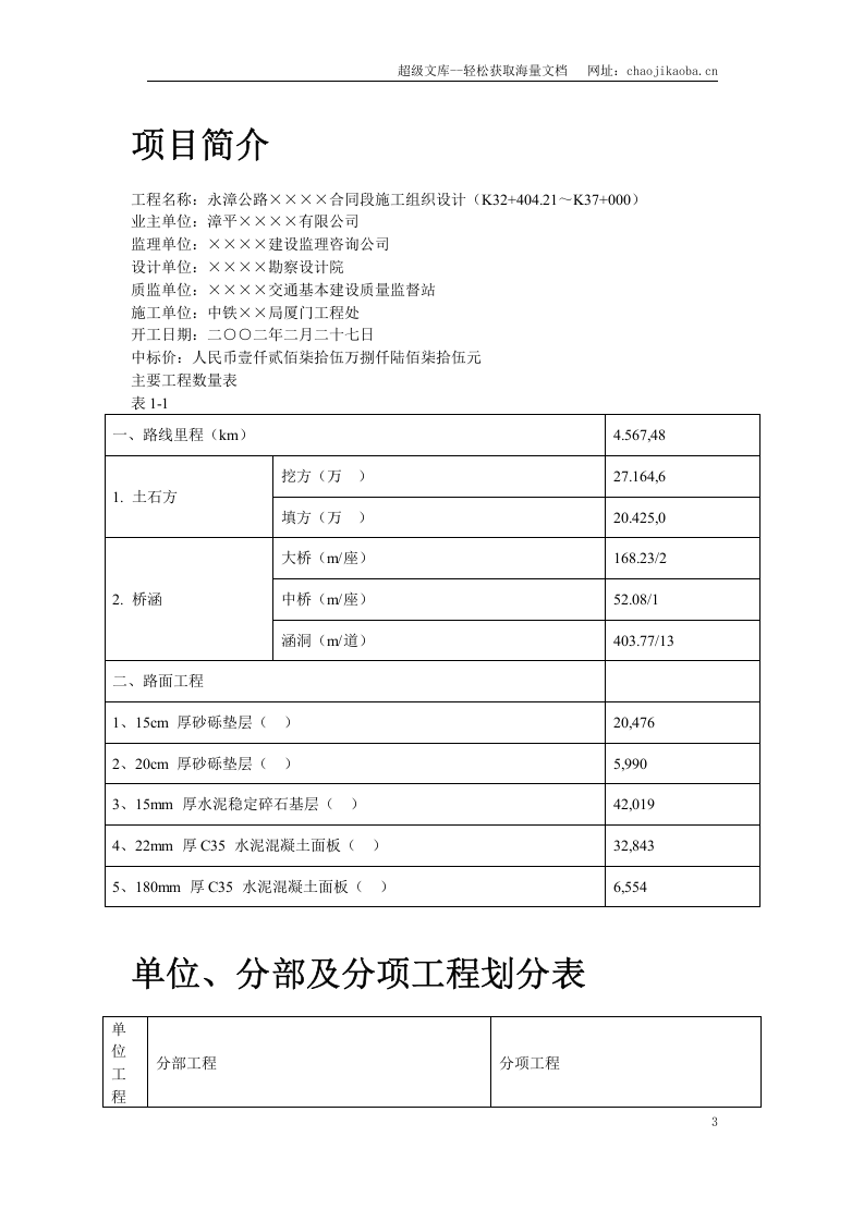 永漳公路漳平段E标段工程.doc 第3页