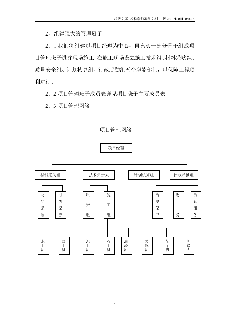 浙江景宁县财税培训中心装饰施工组织设计 .doc 第2页