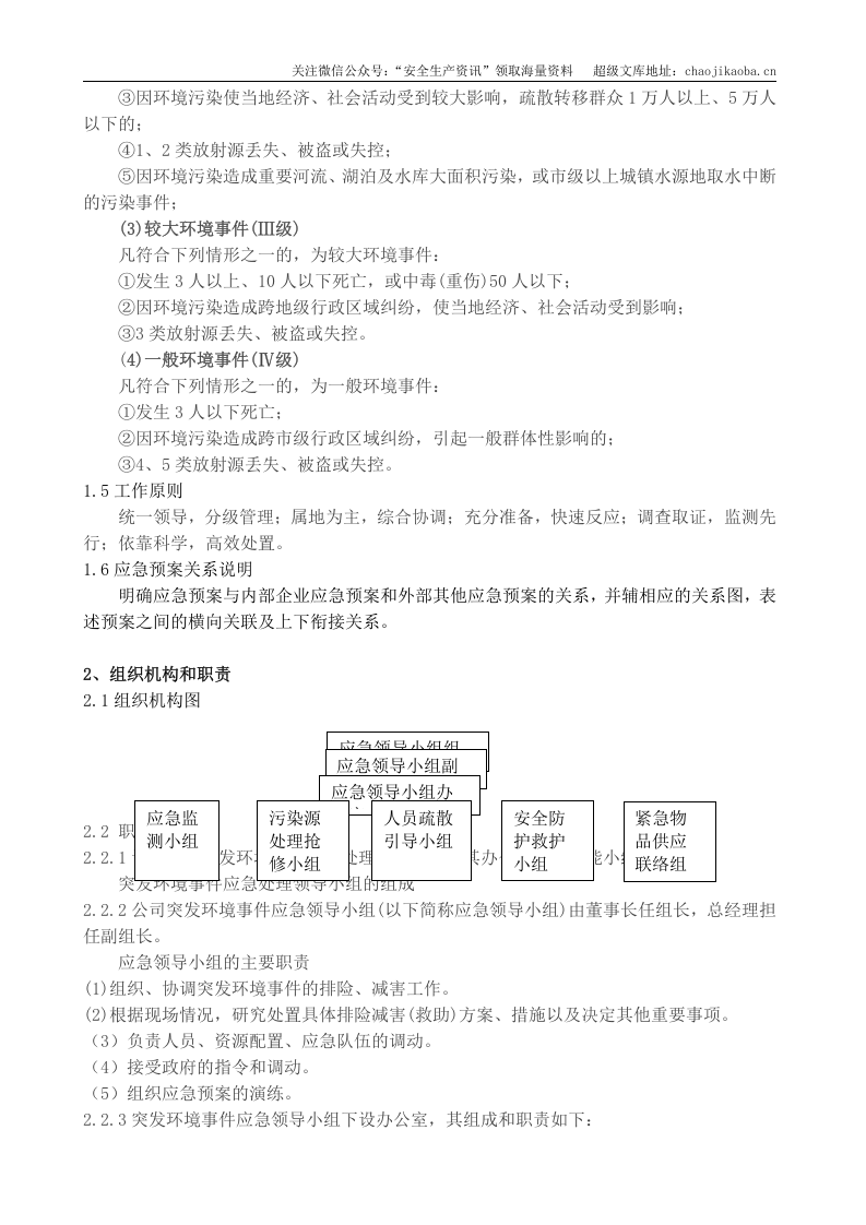 2-5、青岛水大夫环保有限公司环境应急预案范本.docx 第2页