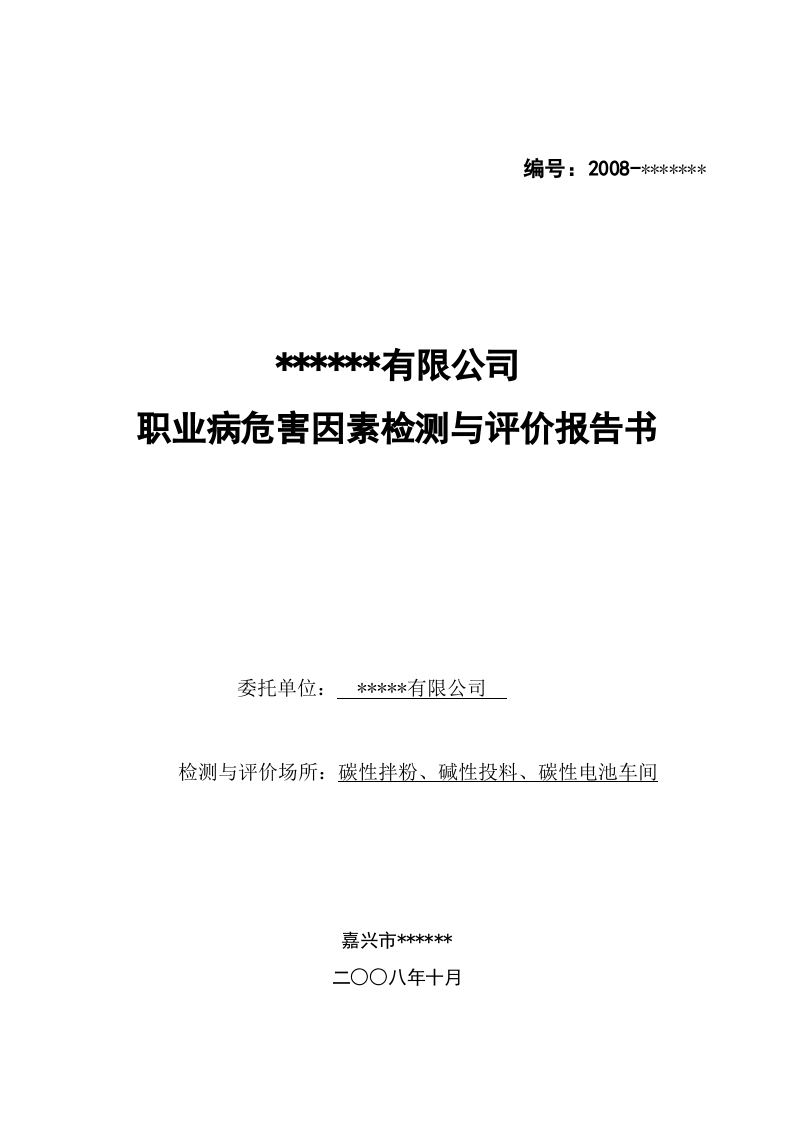 4.某某有限公司职业卫生检测与评价.doc 第2页