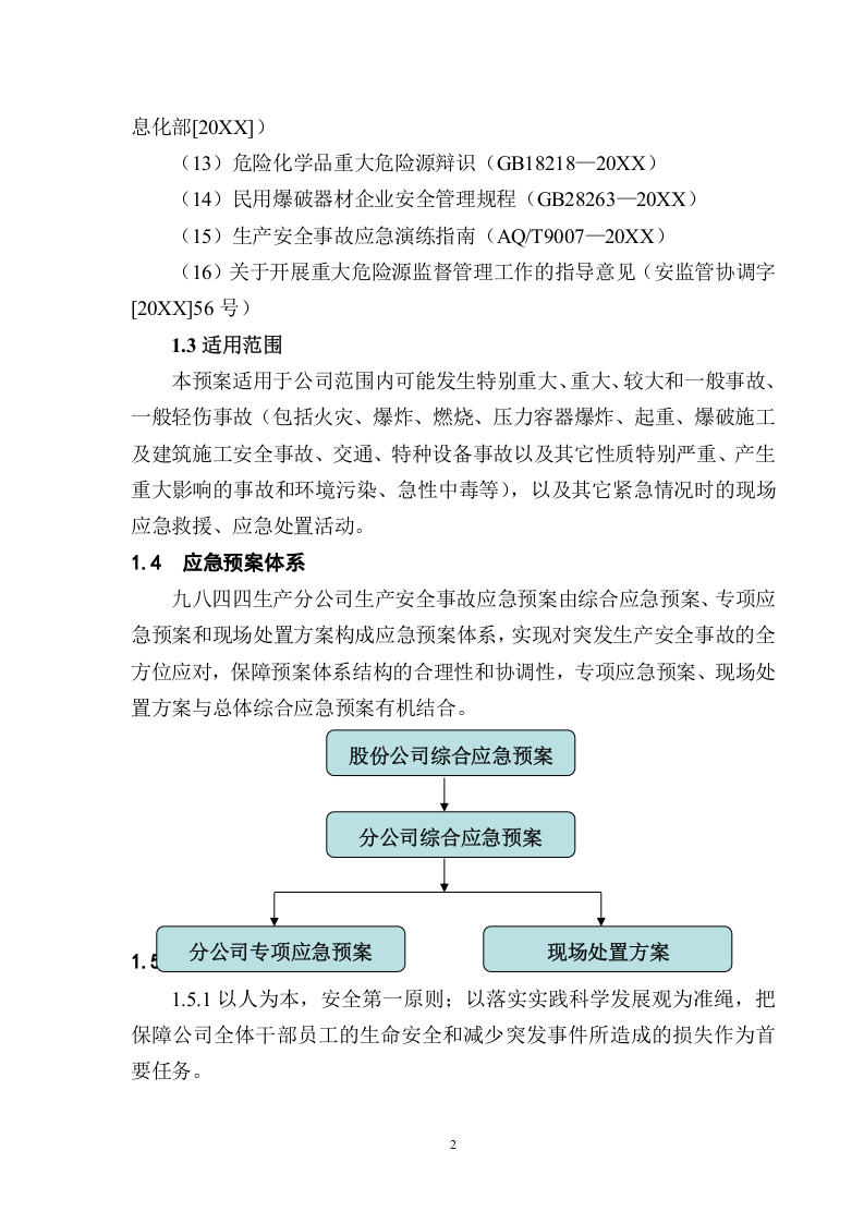 分公司综合应急预案【38页】.doc 第2页