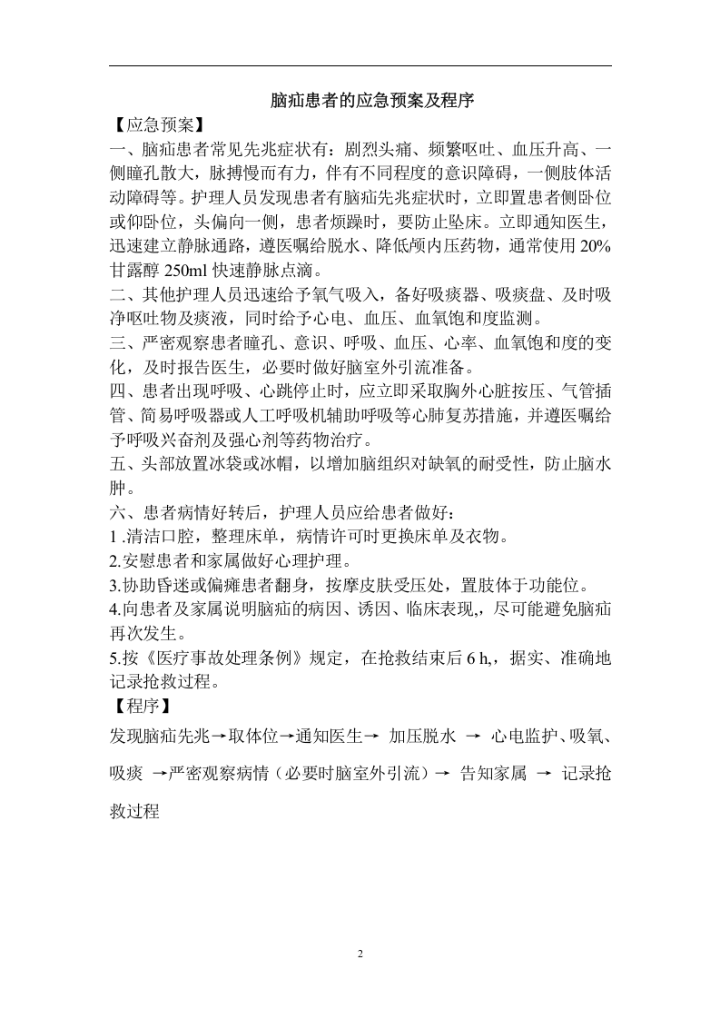 神经外科应急预案【21页】.doc 第2页