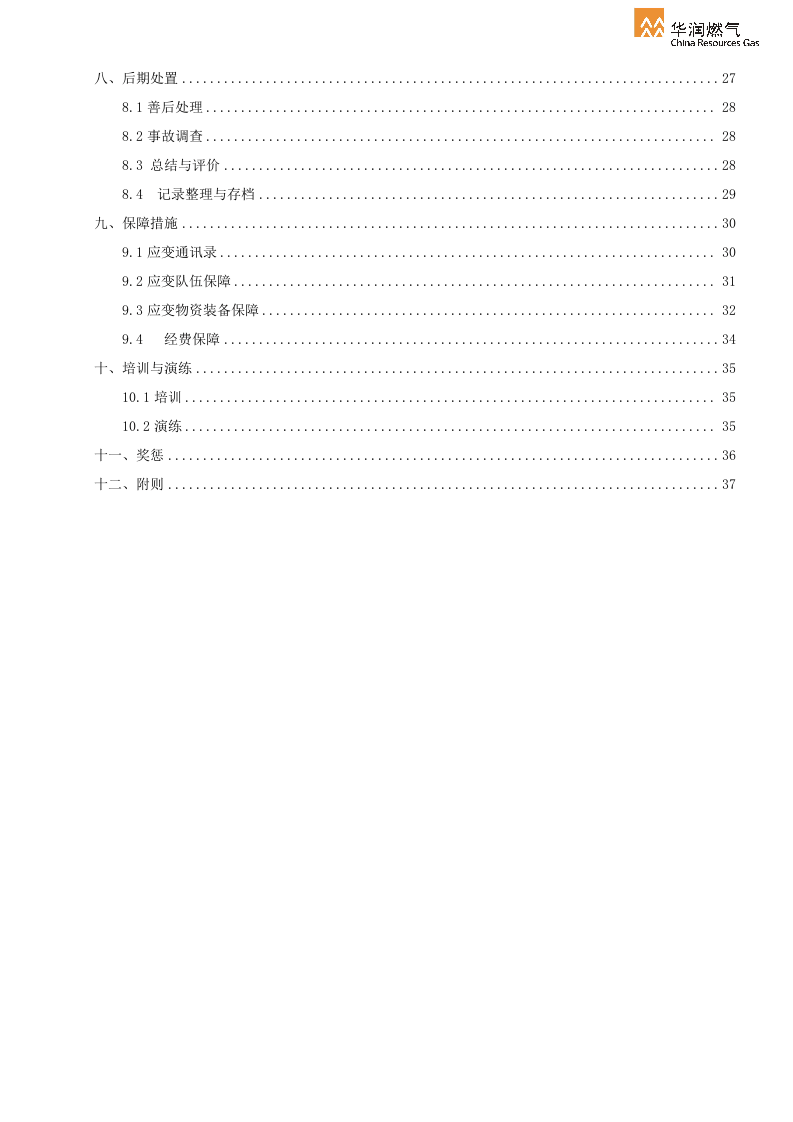 XX燃气有限公司安全生产事故综合应急预案【39页】.docx 第5页