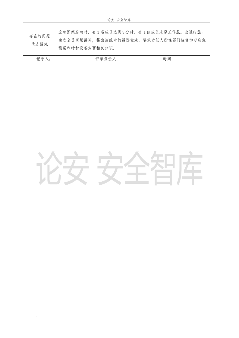 【演练方案】特种设备事故(压力容器)应急预案演练记录.doc 第2页