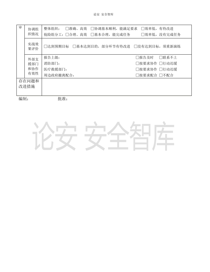 【演练方案】特种设备应急预案演练记录（5页）.doc 第4页