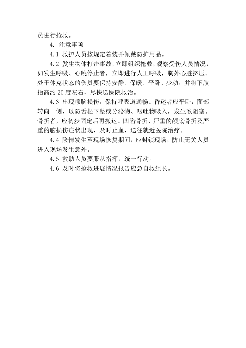 【处置方案类】物体打击现场处置方案.docx 第5页
