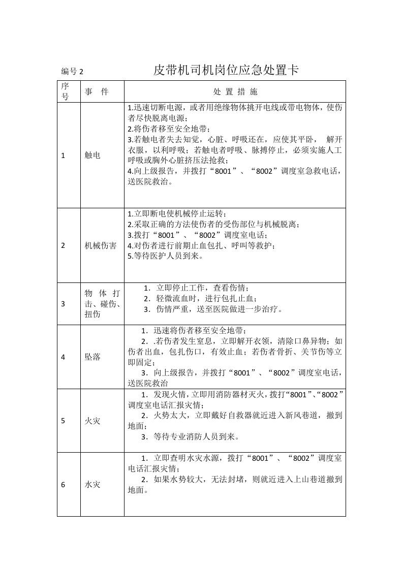 【处置卡汇编】XX煤矿公司应急处置告知卡（25页）.docx 第4页