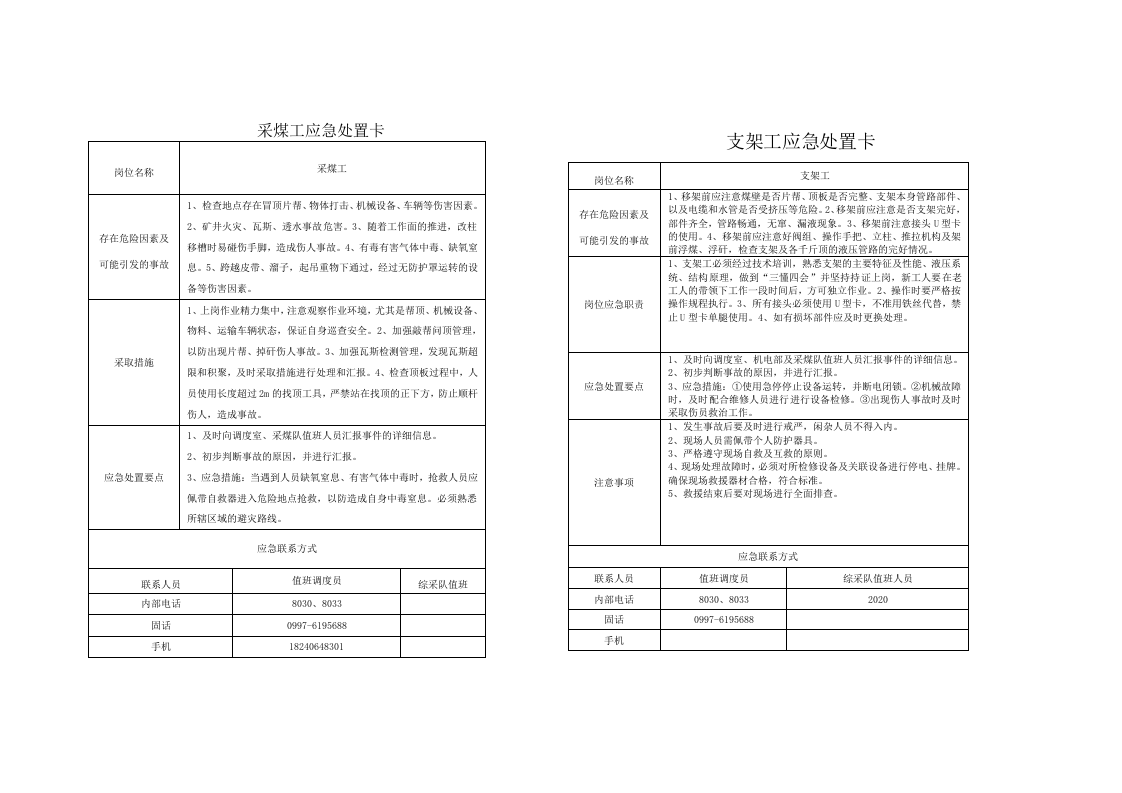 【处置卡汇编】煤矿企业应急处置告知卡（全套，25页）.docx 第5页