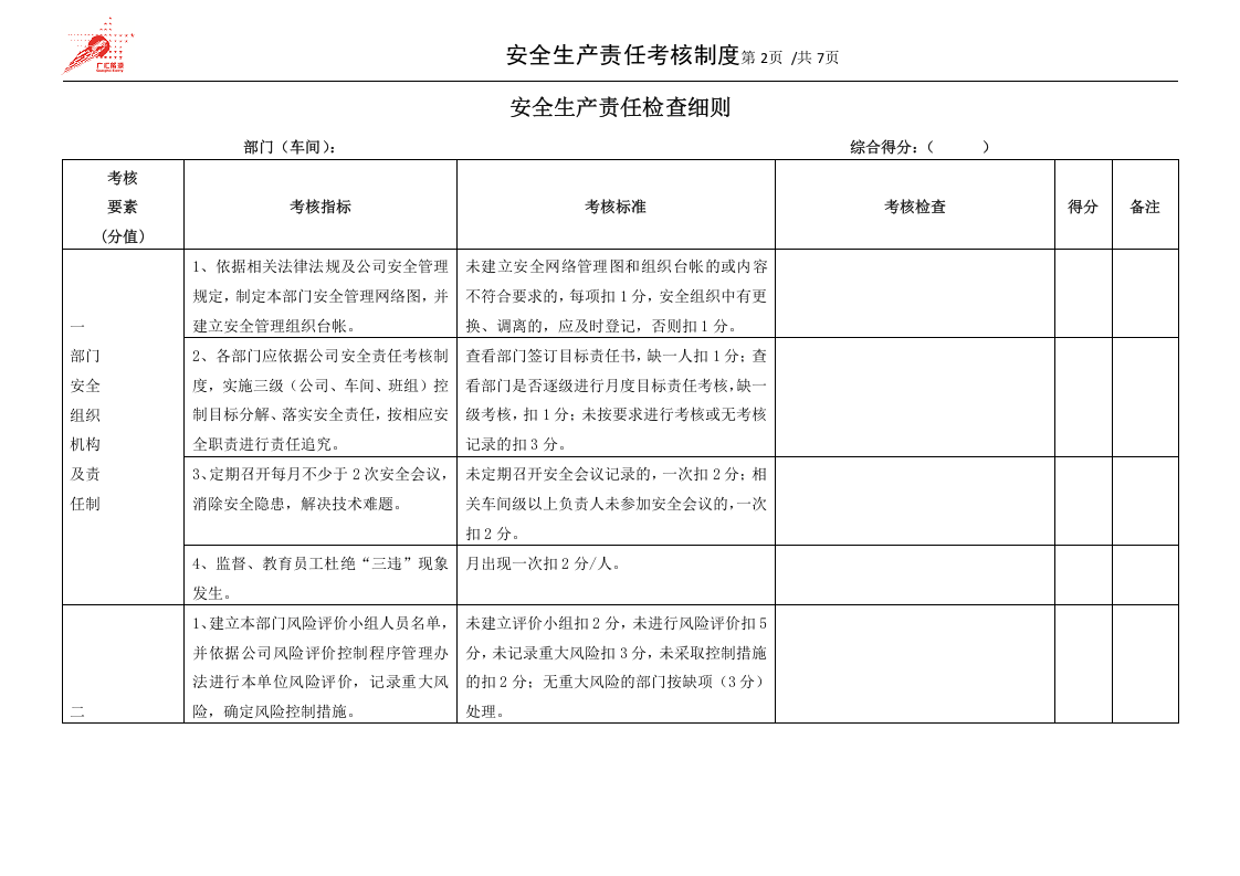 43-安全生产责任制考核制度.docx 第2页