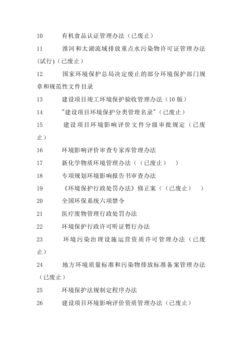 生态环境部令和环保部令清单.docx 第3页