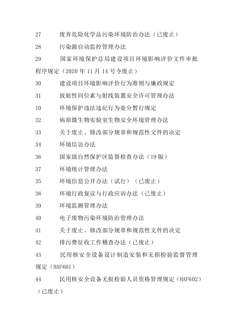 生态环境部令和环保部令清单.docx 第4页