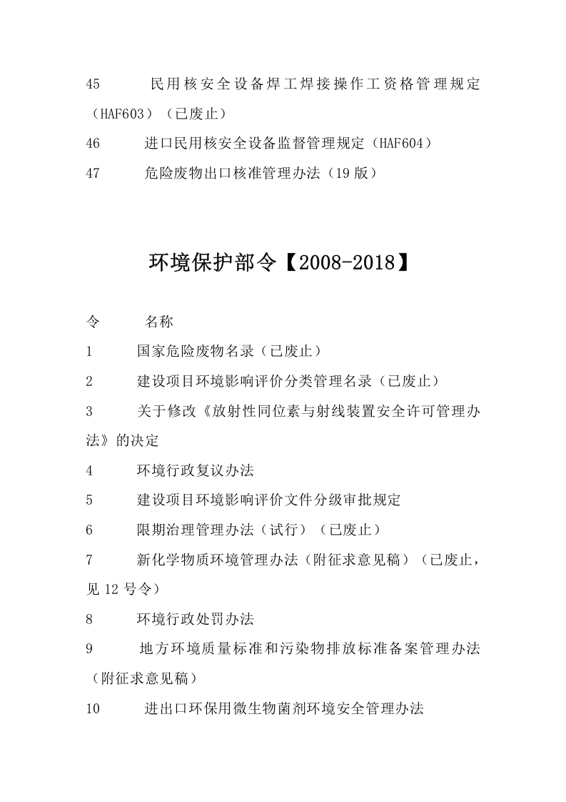 生态环境部令和环保部令清单.docx 第5页