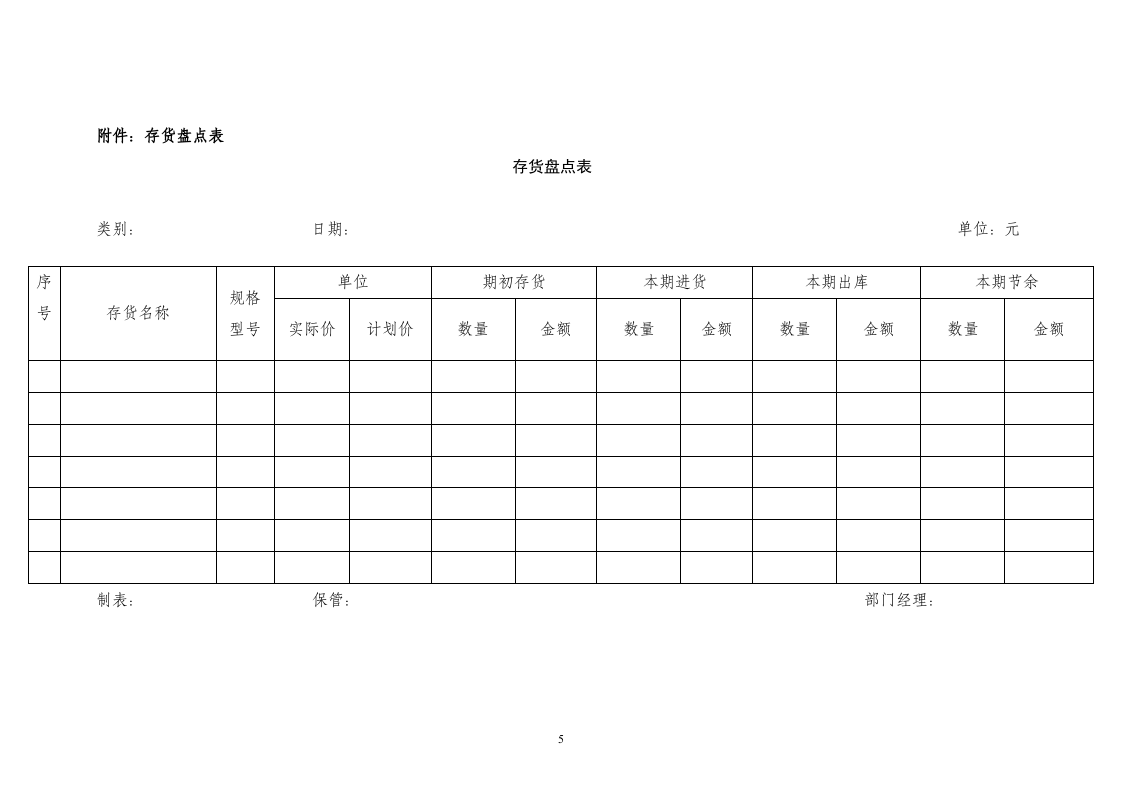 仓库保管员岗位职责和仓库管理制度.doc 第5页