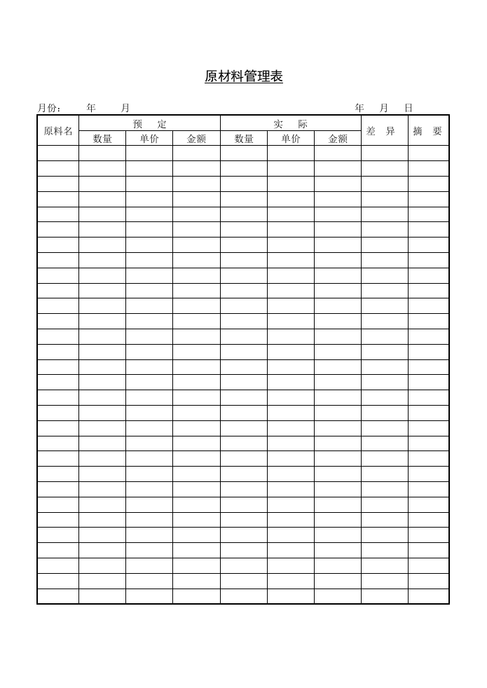 原材料管理表.doc 第1页