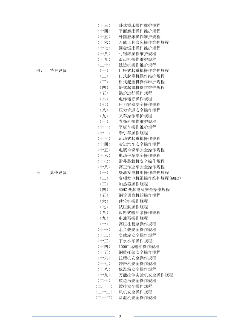 史上最全设备操作规程汇编.doc 第2页